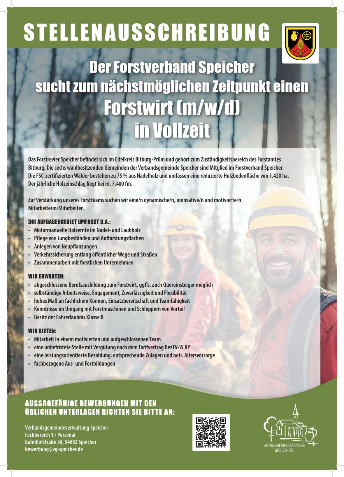 Bewerbung Forstwirt